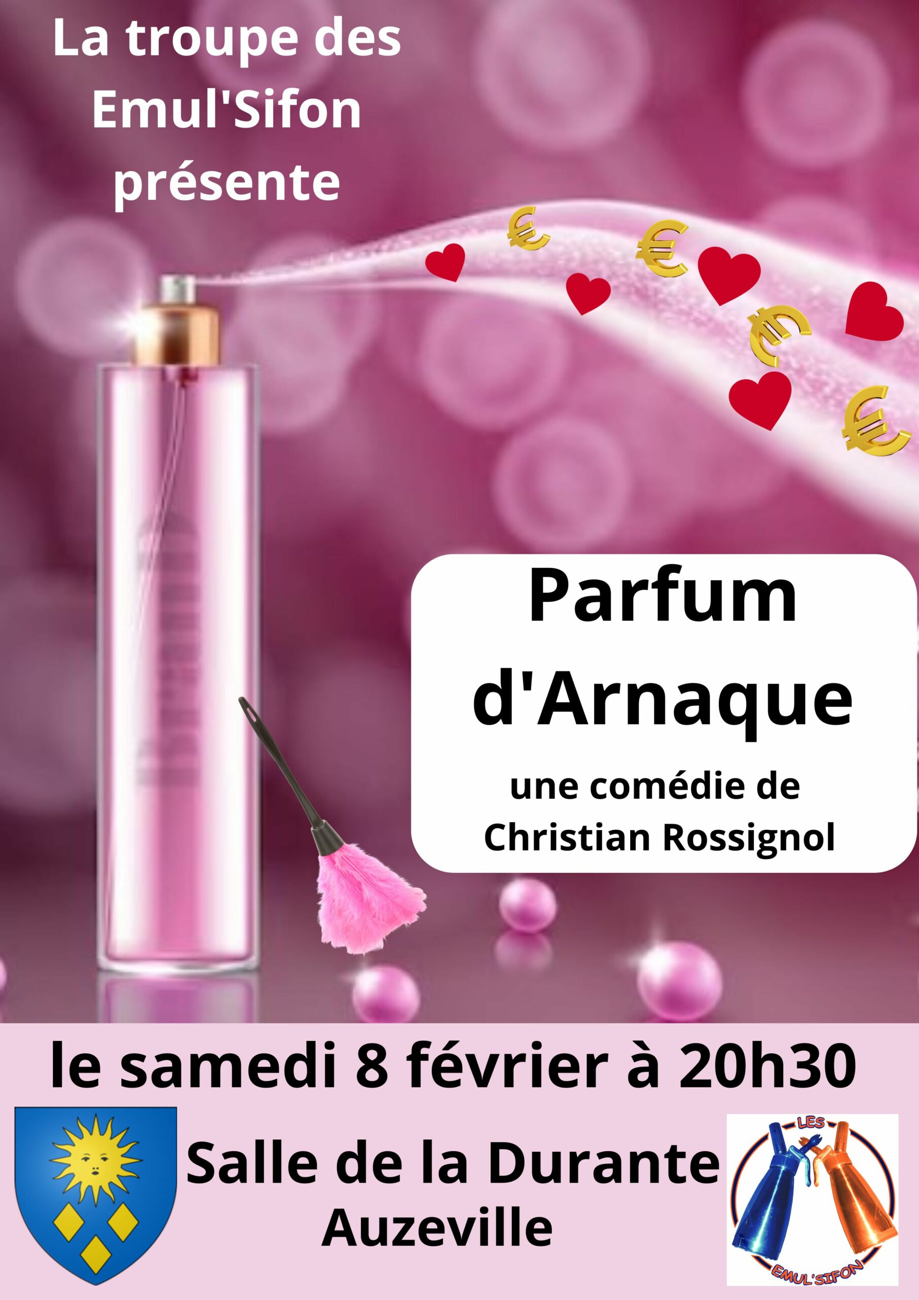 Affiche Parfum Arnaque Auzeville samedi 8 février 20h30