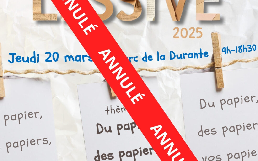 ANNULÉ : La Grande Lessive 2025 est annulée pour cause d’intempéries